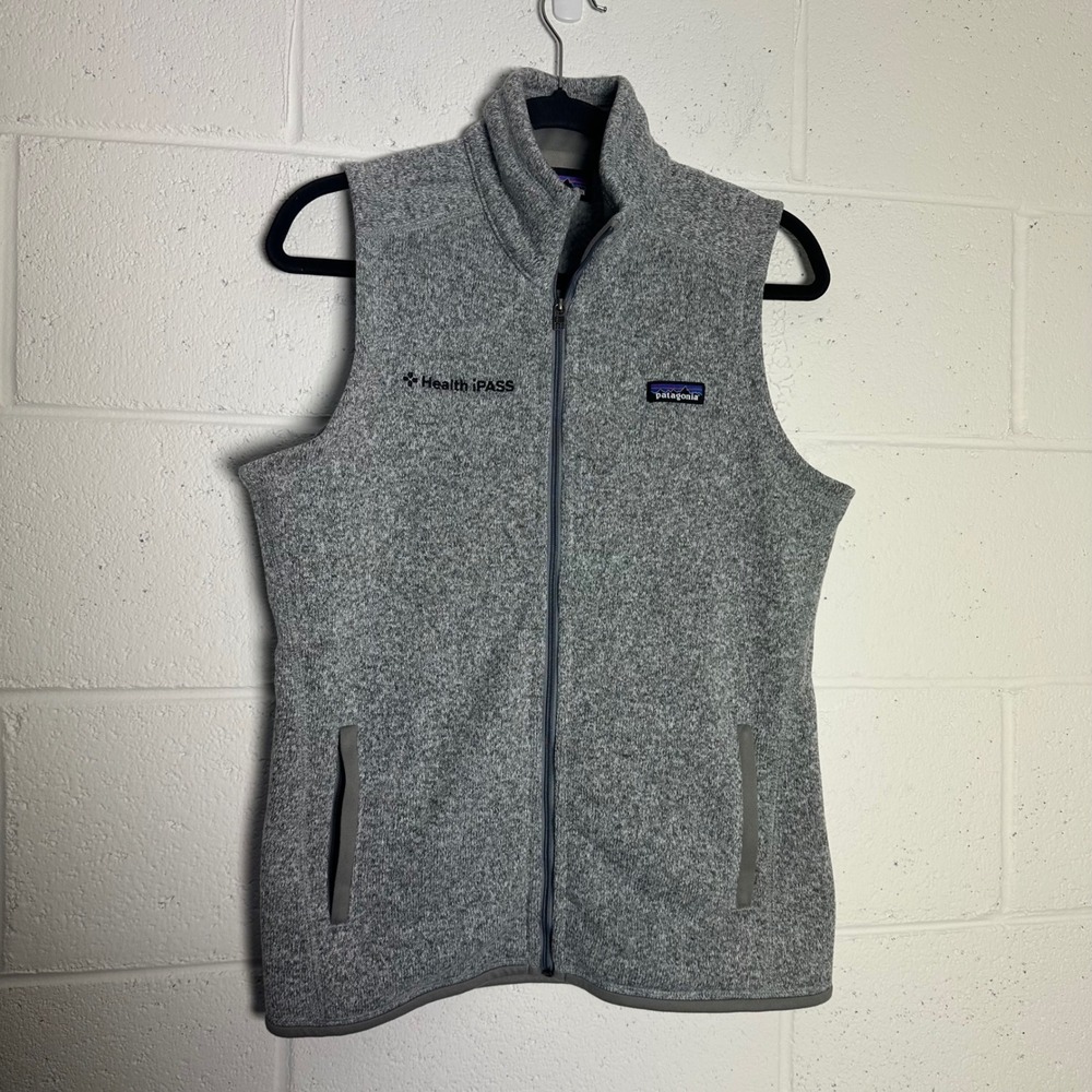 Patagonia Better Sweater Vest Mens Medium Grey Full Zip Fleece 25887 Health iPAS